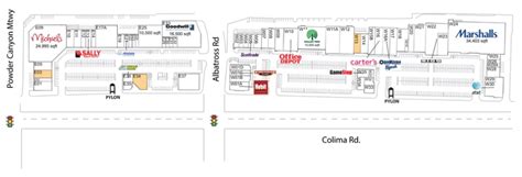 Puente Hills, California. Location, store list and shopping hours.